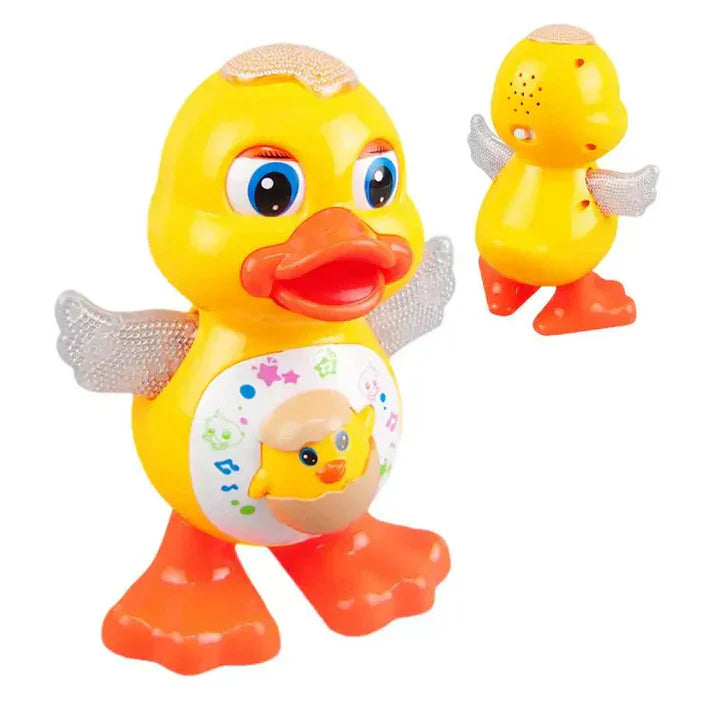 Dancing Duck with Music Flashing Lights and Real Dancing Action Toys For kids, Cute Cartoon Electric Toys for Kids