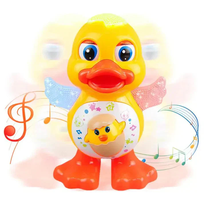 Dancing Duck with Music Flashing Lights and Real Dancing Action Toys For kids, Cute Cartoon Electric Toys for Kids