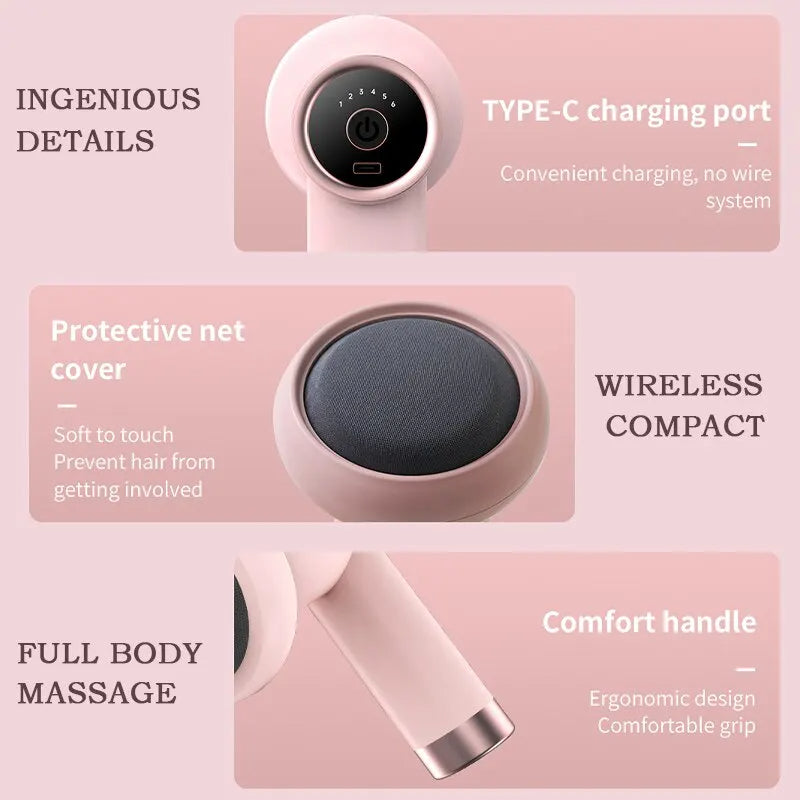 Massage Gun Wireless Charging Fat Pushing Machine Handheld Portable