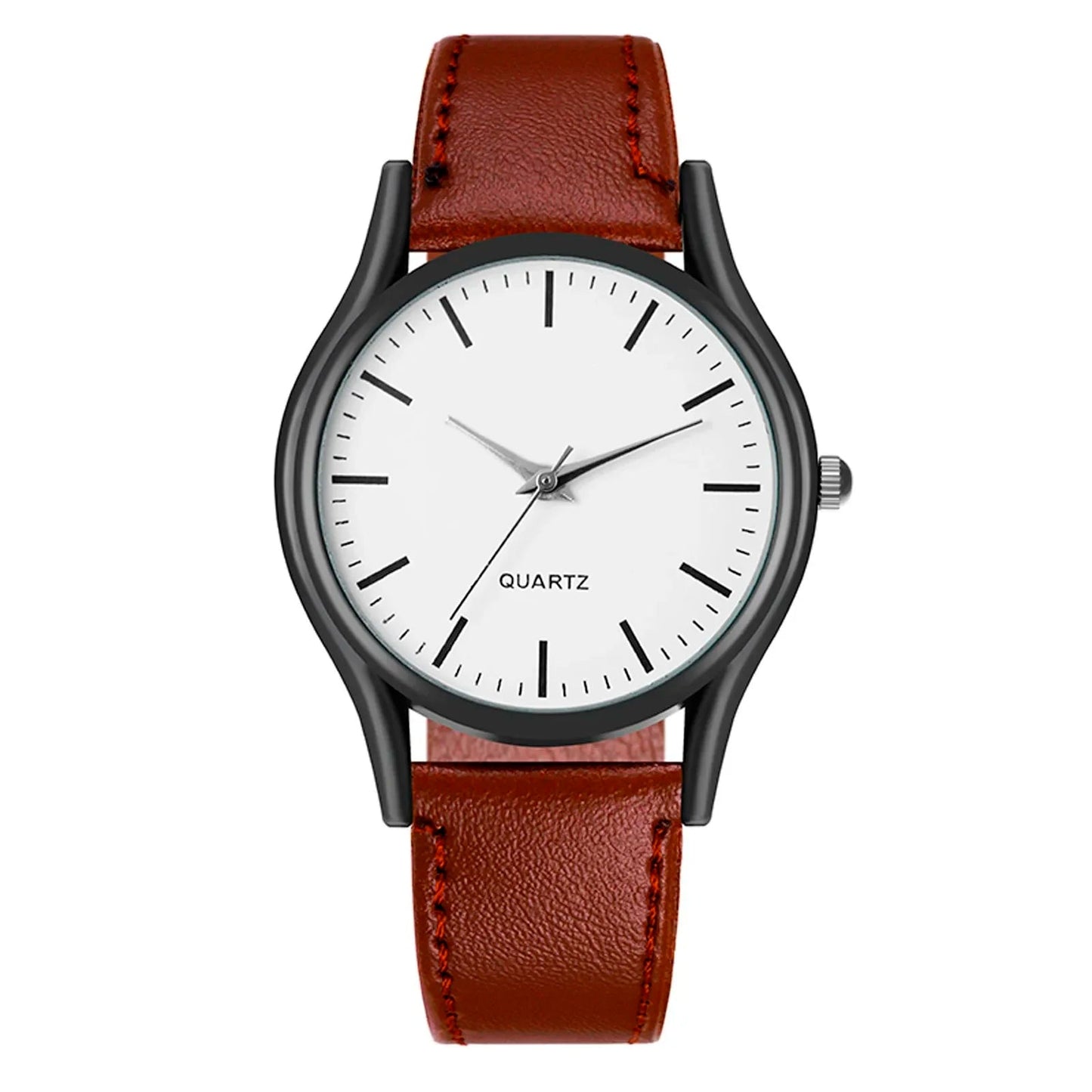 2024 New Couples Watches Leather Strap Minimalist Fashion Quartz Wristwatches Multiple Colors for Loved Ones Gift parejas reloj