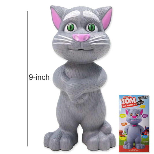 Talking Tom Interactive Touch Toy - Smart Sound Recording Cat Toy with 5 Touch-Activated Features for Kids