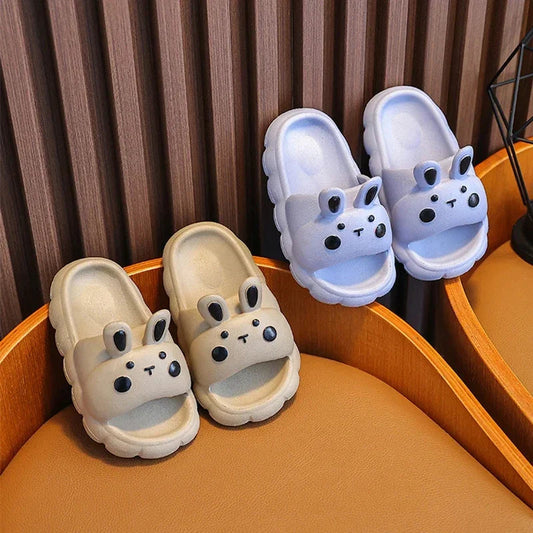 Children's Slippers Kids Summer Girls Cartoon Bunny Non-Slip Soft Soles For Children Indoor Home Boys Toddler Baby Sandals