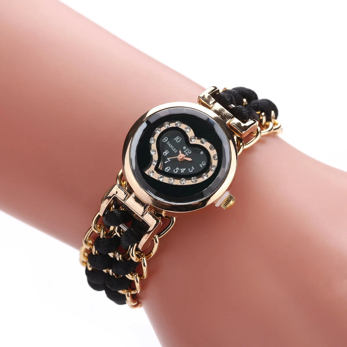 Fashion women's watch everything new color chain braided bracelet bracelet bracelet quartz watch